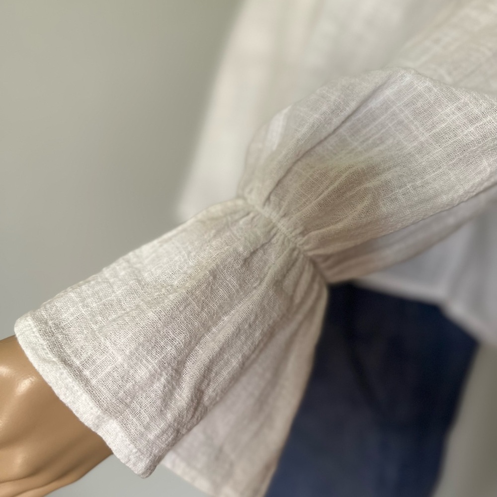 NWT Cotton On Off The Shoulder Linen Top - Picture 4 of 13